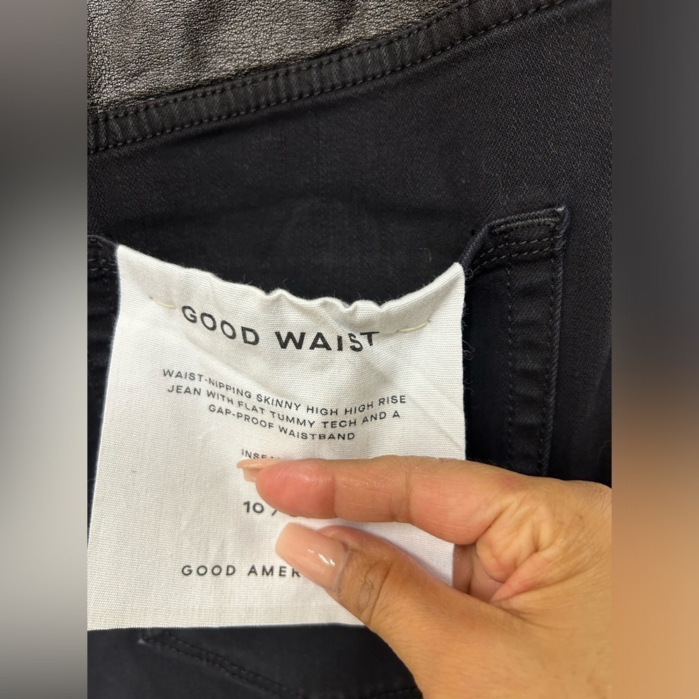 Good American Good Waist Leather Mixing - Picture 5 of 7